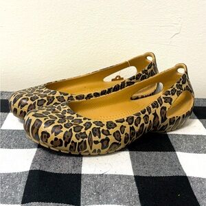 CROCS Leopard Print Flats